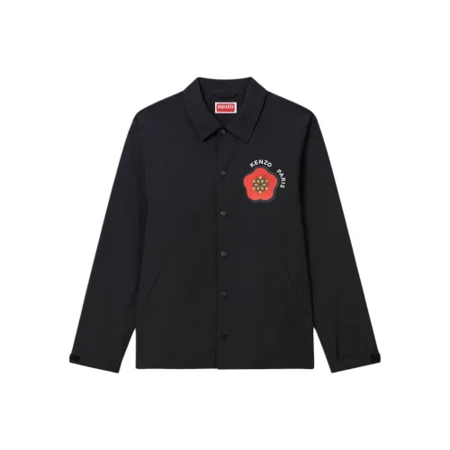 KENZO Мужские черные куртки