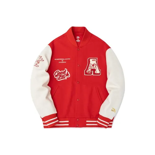 ANTA Бейсбольная куртка Унисекс Красная