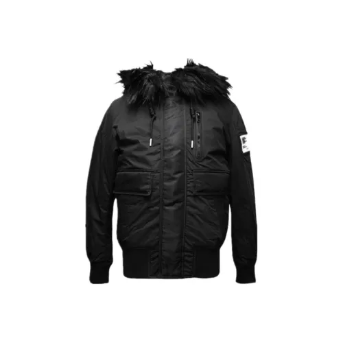 DIESEL Мужские черные куртки