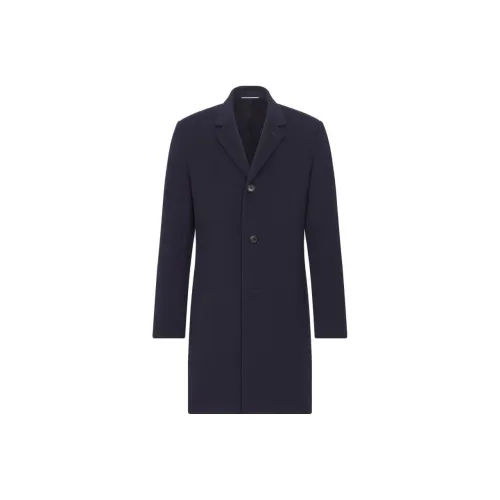 DIOR Темно-синий Мужской Пальто