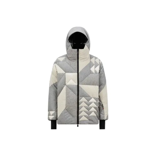Moncler Grenoble FW24 Пуховик Мужской Белый Серый