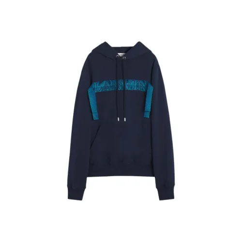 Lanvin FW24 Толстовка Мужской Бензиновый Синий