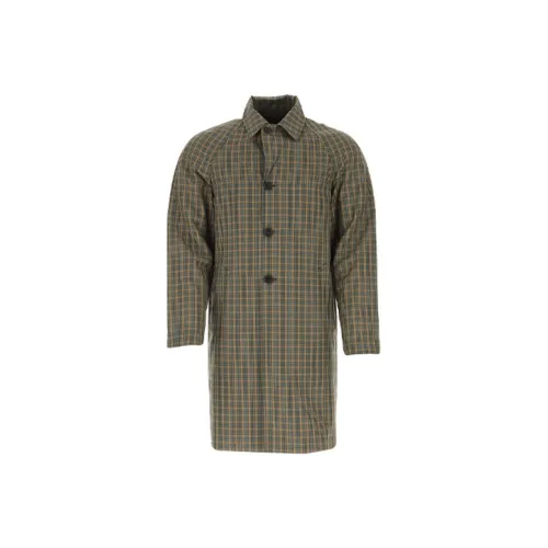 PRADA Желтый Зеленый Мужской Пальто