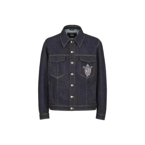 FENDI SS25 Denim Jacket Men's Blue