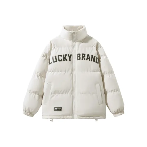 LUCKY BRAND Хлопковый пуховик унисекс хаки
