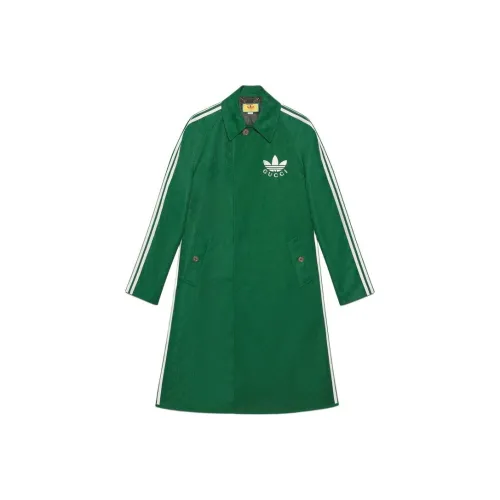 GUCCI X ADIDAS Originals Пальто Мужское Зеленый