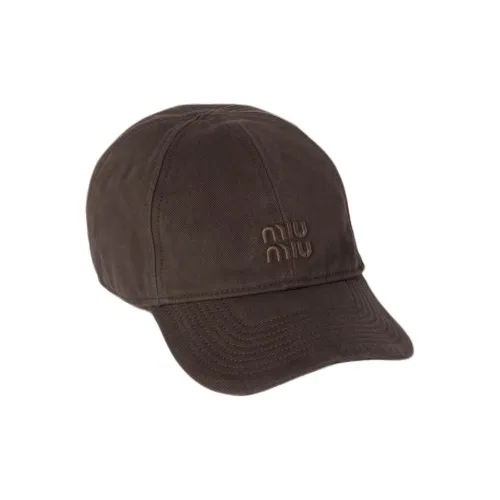 MIU MIU Хлопок Бейсболки Унисекс Умбра