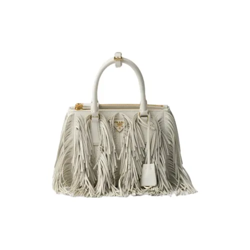 PRADA Galleria Телячья кожа Сумка Маленькая Женская Белая