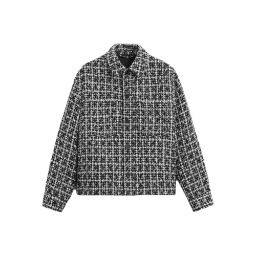 ZARA Черный/Белый Мужские Куртки