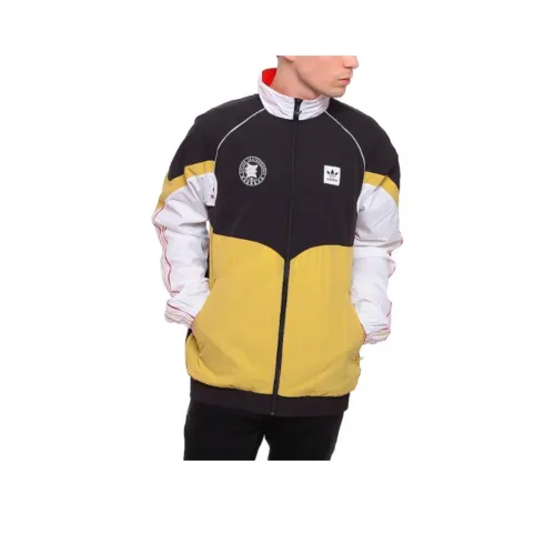 Adidas Originals Evisen Куртки и Пальто Мужские Черный Белый Pyrite Алый