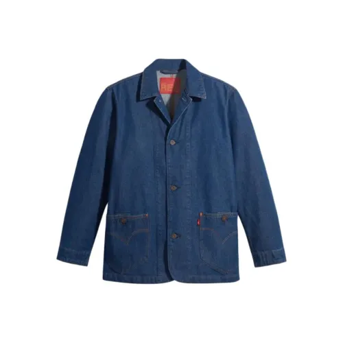 Levis Blue Men's Denim Jackets Левис Синий Мужские Джинсовые Куртки