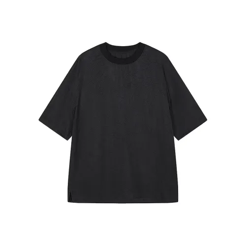 CROQUIS Черная нить T-рубашка Мужская 001 Глубокий черный