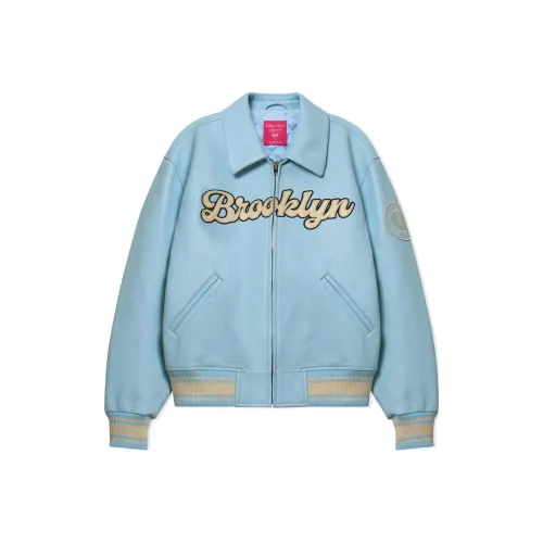 KIDSUPER STUDIOS Brooklyn Nets Collaboration Светло-синий Унисекс Куртки