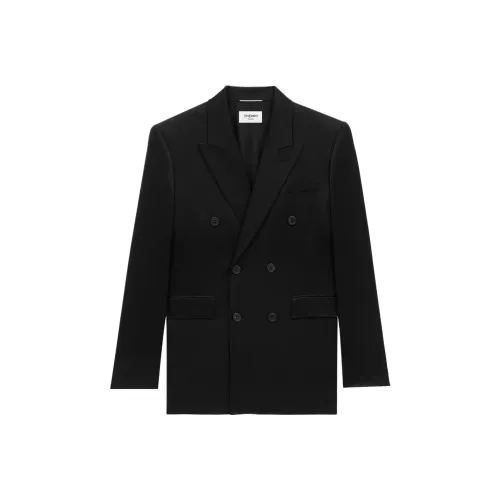 SAINT LAURENT Бизнес-костюм пальто мужской черный