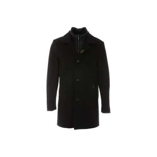 Moorer Черное Мужское Пальто