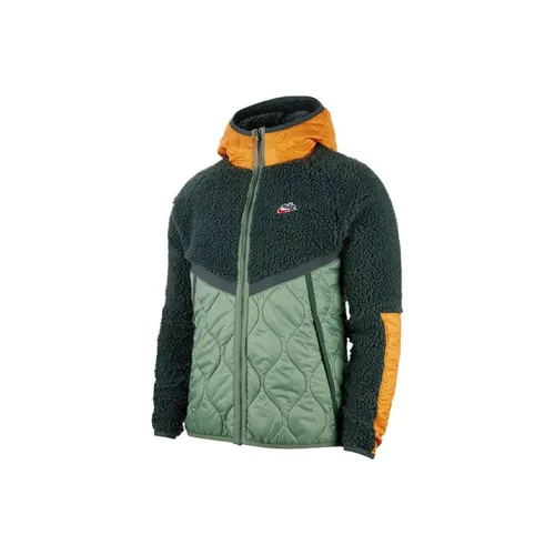 Nike Frosty Светло-зеленый цвет травы/Желтый Мужской Бархатные куртки