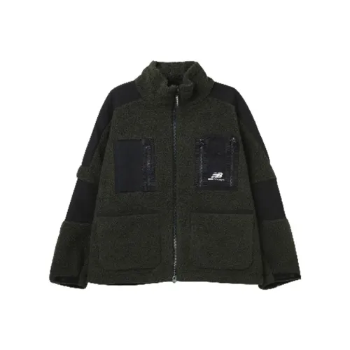 New Balance совместный бренд Армейский зеленый Мужской Бархатные куртки