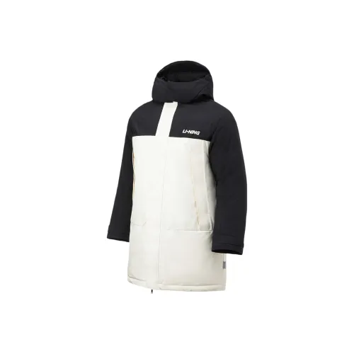 LINING Hot Pot Down Collection Fitness Collection Пуховик Унисекс Ванильный Белый Черный
