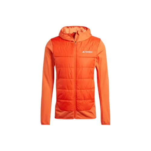 adidas Terrex MULTI Hybrid Insulated С капюшоном Куртка Куртки Пальто Мужской Half Impact Апельсин