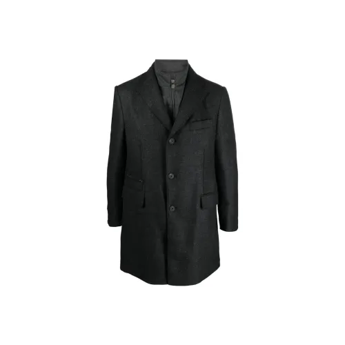 Corneliani Темно-серый мужской пальто