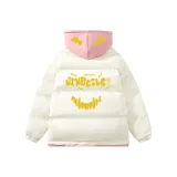 Розовый хлопковый пуховик