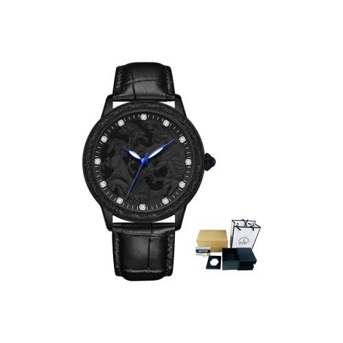 Sanda Кварцевый механизм кожаный ремешок мужские часы серебристый циферблат