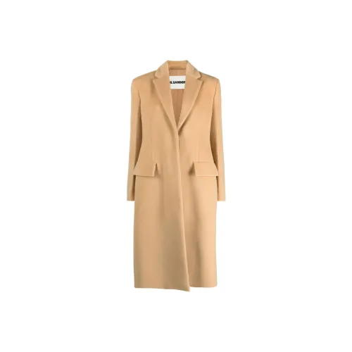 JIL SANDER Желтое Мужское Пальто