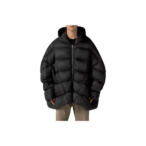 RICK OWENS RO Down Jacket Men's Black