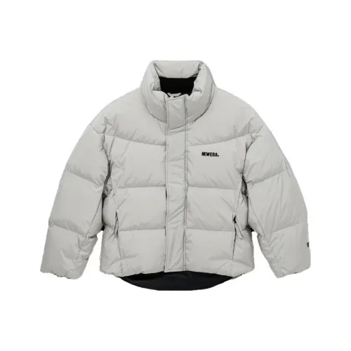New Era Light Gray Men's Down Jackets New Era Светло-серый Мужские Пуховики