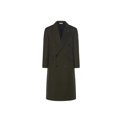 THE ROW SS24 Пальто Мужской Асфальт Серый Зеленый