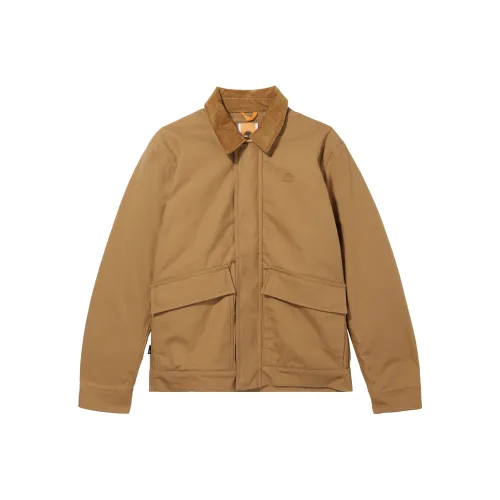 Timberland Хлопковый пуховик Мужской Пшеничный