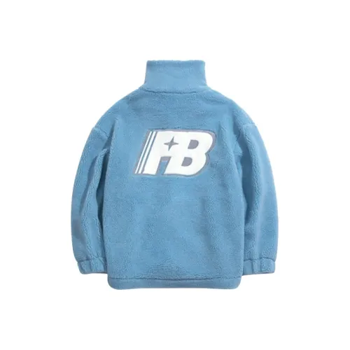 PLANET BORING Буква Однотонный Отложной воротник Свободный крой Хлопковый пуховик Унисекс