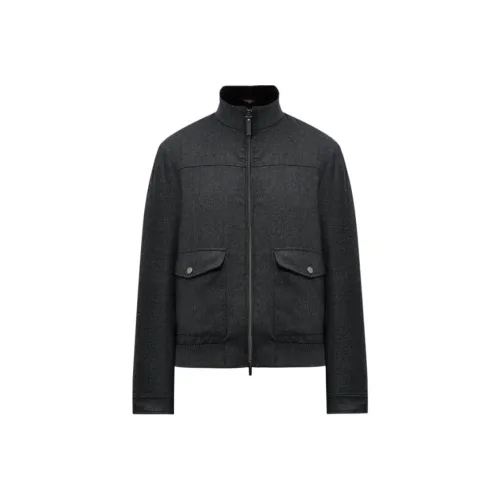 Canali Куртки и Пальто Мужской Серый