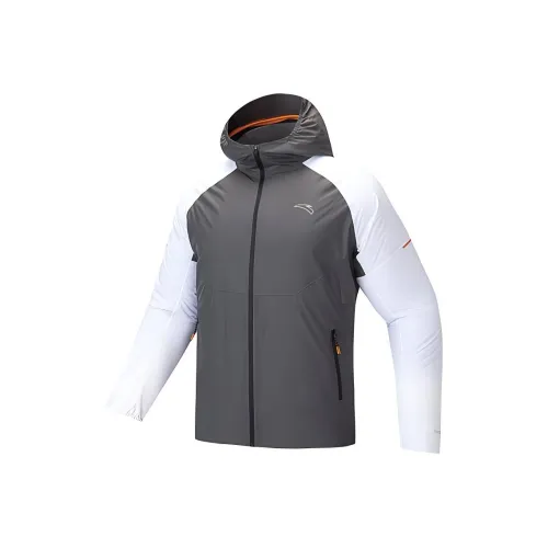 Anta RUNNING Collection Серый замок/Чисто белый Мужские куртки
