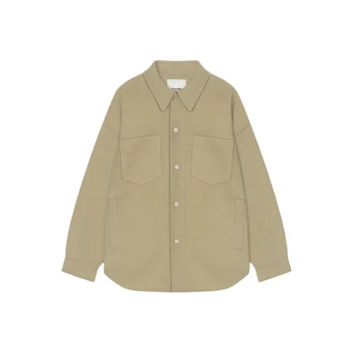 NANUSHKA FW24 Куртки и Пальто Мужской Светлый Оливковый