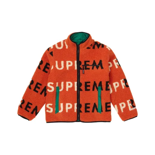 Supreme FW18 Унисекс Бархатные куртки