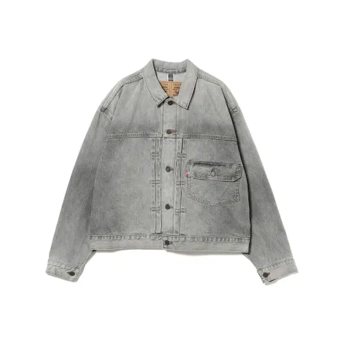 Levis Beams Collaboration Серый Мужской Джинсовые Куртки