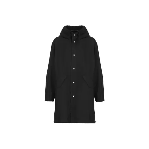 JIL SANDER Мужское черное пальто