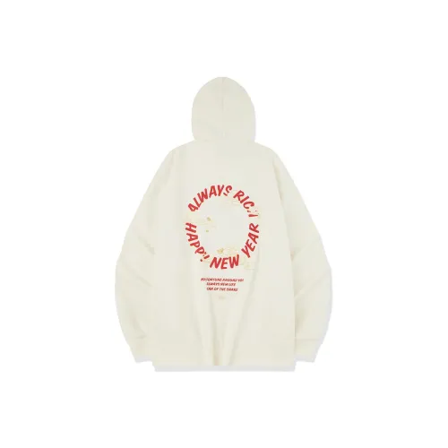 QIAODAN Толстовка Унисекс Кремово-белый