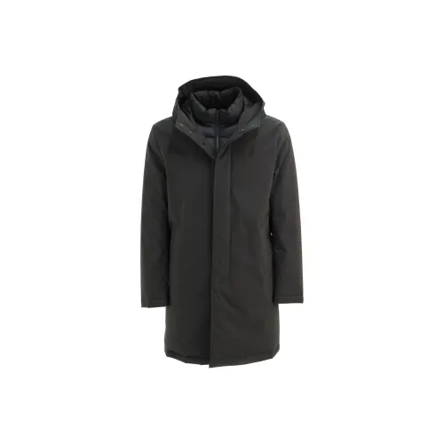 Fay Черное Мужское Пальто