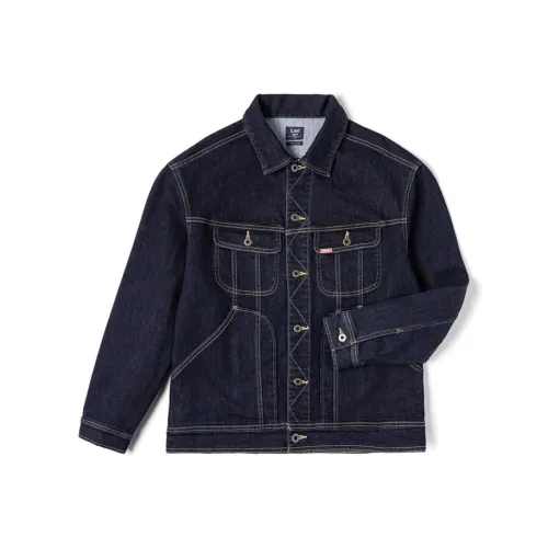 Lee совместный бренд модель Темно-синий Мужской Джинсовые куртки