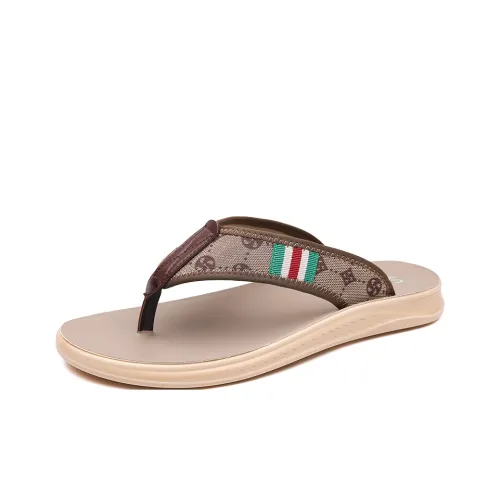Sonno Slip-resistant Abrasion-resistant Quiet Flip-flops Men's Khaki Sonno Противоскользящие Устойчивые к истиранию Тихие Шлепанцы Мужские Хаки