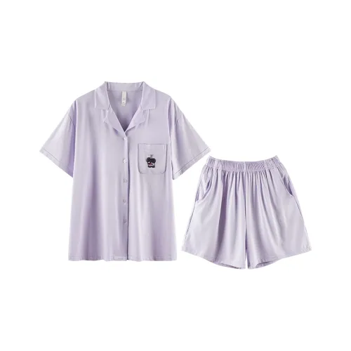 Q'NIANMA Пижамный комплект женский розовый фиолетовый