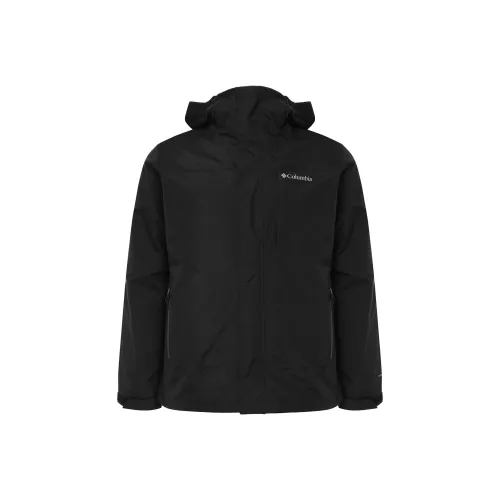 Columbia совместный бренд Водонепроницаемый Ветрозащитный Дышащий Термический Устойчивый к холоду Ветровка Мужской Черный