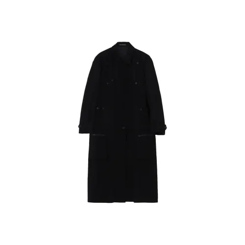Yohji Yamamoto Pour Homme FW24 Пальто Мужское Черное
