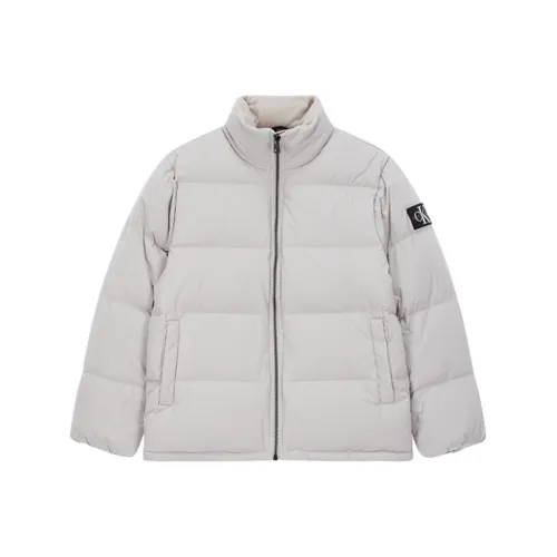 Calvin Klein Lead Gray Men's Down Jackets Calvin Klein Мужские пуховики свинцово-серого цвета