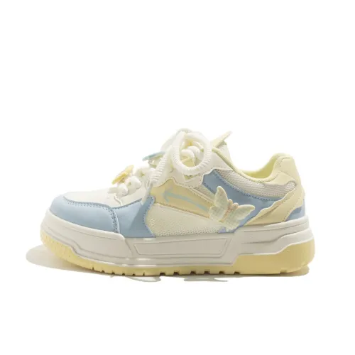 MEAKKEA Устойчивые к истиранию Баланс Легкие Низкие Кроссовки для скейтбординга Женские Небесно-голубые