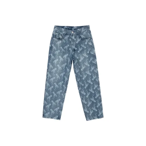 PASET Джинсы Все Season Унисекс Синий