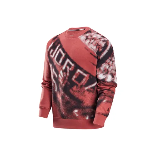 JORDAN Red Men's Sweatshirts Джордан Красный Мужской Свитшот