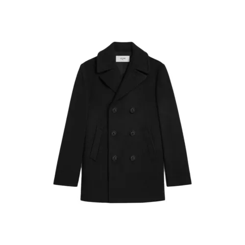Celine Черное Мужское Пальто